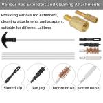 Magsaddle Universal Gun Cleaning Kit for Pistol, Shotgun, Rifle, Handgun, Airgun, Revolver, Cleaning Kit with Brushes, Jags, Slotted Tips, Portable Case