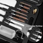 Magsaddle Universal Gun Cleaning Kit for Pistol, Shotgun, Rifle, Handgun, Airgun, Revolver, Cleaning Kit with Brushes, Jags, Slotted Tips, Portable Case