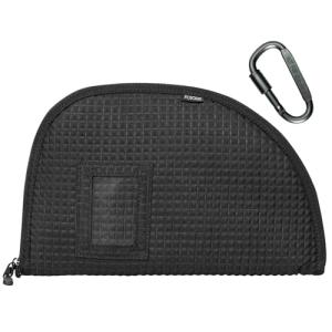 POYOLEE Waterproof Soft Pistol Case Small Gun Purse Concealed Carry Handgun Pouch For Shooting, Hunting, Range Sports (Black, Medium)