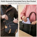 POYOLEE Waterproof Soft Pistol Case Small Gun Purse Concealed Carry Handgun Pouch For Shooting, Hunting, Range Sports (Black, Medium)