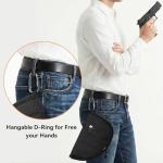 POYOLEE Waterproof Soft Pistol Case Small Gun Purse Concealed Carry Handgun Pouch For Shooting, Hunting, Range Sports (Black, Medium)