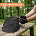 POYOLEE Waterproof Soft Pistol Case Small Gun Purse Concealed Carry Handgun Pouch For Shooting, Hunting, Range Sports (Black, Medium)