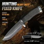 Tactical Hunting Knife with Sheath and Rubber Handle
