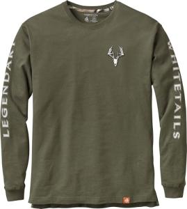 Legendary Whitetails Men's Non-Typical Series Long Sleeve T-Shirt Army X-Large