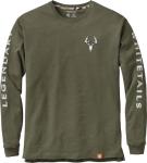 Legendary Whitetails Men's Non-Typical Series Long Sleeve T-Shirt Army X-Large