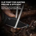 Kizer Beaver 2 Fixed Blade Knife, 2.75" D2 Clip Point Blade EDC Hunting Knife with Green Micarta Handle, Outdoor Camping Survival Knives with Kydex Sheath, Small Neck Knives, 1078M3