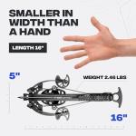 BALLISTA BAT Compound Mini Crossbow with Hand Made Custom Strings for Hunting and Bowfishing - V2 (Aug 2025 String Update)