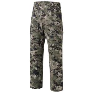 BASSDASH Invis Men’s Stretch Hunting Pants Water Resistant Camo Fishing Pant