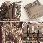 MoiShow Hunting Backpack, Camo Hunting Backpacks & duffle Bags, Water-resistant Long-Lasting Large Capacity Bow Backpack Hunting Pack For Hunting Gear Accessories (Stealth Reed Camo)