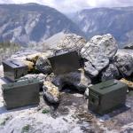 PATRON 50 Cal Ammo Can Metal 9mm Ammo Box Storage Crate Case for Shotgun Bullet Rifle Nerf Ammunition Waterproof Case-Gard Organizer for Men,Gift Boxes for Dad Husband Father (Green)