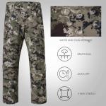 BASSDASH Invis Men’s Stretch Hunting Pants Water Resistant Camo Fishing Pant