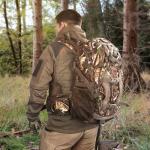 MoiShow Hunting Backpack, Camo Hunting Backpacks & duffle Bags, Water-resistant Long-Lasting Large Capacity Bow Backpack Hunting Pack For Hunting Gear Accessories (Stealth Reed Camo)