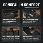VNSH Belly Band Holster – Comfortable, Secure & Discreet | Concealed Carry Fit for 99% of Handguns with Built-in Mag Pouches
