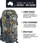 SPIKA Hunting Backpack Internal Frame for Men Waterproof Hunting Pack Camouflage with Rifle Holder Extendable 40L+ Capacity