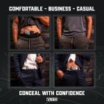 VNSH Belly Band Holster – Comfortable, Secure & Discreet | Concealed Carry Fit for 99% of Handguns with Built-in Mag Pouches