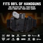 VNSH Belly Band Holster – Comfortable, Secure & Discreet | Concealed Carry Fit for 99% of Handguns with Built-in Mag Pouches