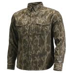 BLOCKER OUTDOORS Lightweight Finisher Turkey Hunting Button-Up Shirt (US, Alpha, Large, Regular, Regular, MO Bottomland Original)