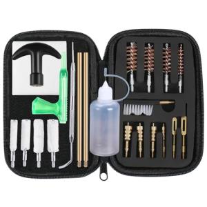 WEDNBR Universal Handgun Cleaning Kit for .22 .357/.38/9mm .40 .45 Caliber Pistol Gun Brush Tools Gun Accessories,Gifts for Gun Owners