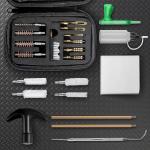 WEDNBR Universal Handgun Cleaning Kit for .22 .357/.38/9mm .40 .45 Caliber Pistol Gun Brush Tools Gun Accessories,Gifts for Gun Owners