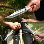 Mossy Oak Fixed Blade Bowie Knife with Sheath