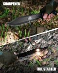 Mossy Oak Tactical Bowie Knife with Sheath & Sharpener
