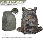 AUMTISC Hunting Backpack, Hunting Bags for Men Waterproof, 40L Camo Hunting Day Pack with Gun Holder, Hunter Backpacks with Bow Holder for Bow Gear Gift Rifle