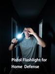 EZshoot 800 Lumens Pistol Flashlight Compatible with Picatinny and GL Rails, Compact Pistol Light with Slide Rail, Rechargeable Gun Light with Strobe Mode for Home Defense and Hunting