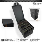 Reapr XL Ammo Box – Lockable Heavy Duty Steel Ammo Can for 9mm, 223, 50 Cal, Airtight Military Storage Case for Tools, Gear or Ammunition, Water Resistant Metal Footlocker Style Organizer