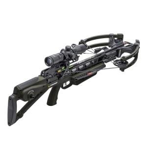 TenPoint Turbo X Crossbow, Moss Green - 415 FPS - Equipped with 100-Yard RangeMaster Scope, ACUslide Cocking & De-Cocking System + S2 Trigger