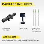 TenPoint Turbo X Crossbow, Moss Green - 415 FPS - Equipped with 100-Yard RangeMaster Scope, ACUslide Cocking & De-Cocking System + S2 Trigger