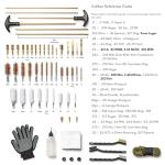 Elite Universal Gun Cleaning Kit for All Guns - Durable Brass Rods & Brushes for Handgun, Shotgun, Rifle - 9mm Bore Rope, Brass Jags, Oil Bottle, Strong Carrying Case - Gun Accessories by Quantum Lux