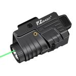EZshoot 800 Lumens Pistol Light Laser Combo Rechargeable, Pistol Flashlight with Slidable Rail Compatible with Glock and Picatinny Rail, Gun Light with Green Laser Beam