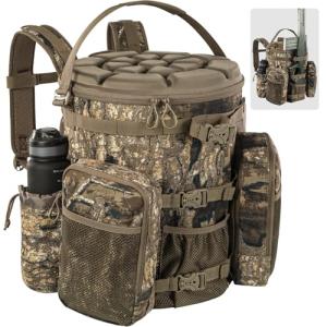 BLISSWILL Hunting Bucket Backpack with Seat Suitable for 5-gallon Seat，Dove Hunting Accessories，Daypack for Rifle Bow Gun（Not including Bucket and Lid）