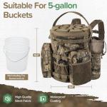 BLISSWILL Hunting Bucket Backpack with Seat Suitable for 5-gallon Seat，Dove Hunting Accessories，Daypack for Rifle Bow Gun（Not including Bucket and Lid）