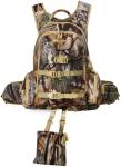 AMHEH 30L Hunting Backpack with Rifle and Bow Holder - Silent Anti Glare Daypack with Quick Access Pockets, for Turkey, Whitetail, Mule Deer