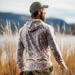 Palmyth Hunting Hoodie with Mask for Men Long Sleeve Sun Protection UV UPF 50+ Camo Fishing Shirts (Camo-3, XL)