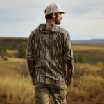 Palmyth Hunting Hoodie with Mask for Men Long Sleeve Sun Protection UV UPF 50+ Camo Fishing Shirts (Camo-1, L)