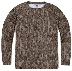 Mossy Oak mens Camo Hunting for Men Long Sleeve Shirt, Bottomland, X-Large US