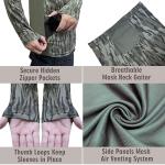 Palmyth Hunting Hoodie with Mask for Men Long Sleeve Sun Protection UV UPF 50+ Camo Fishing Shirts (Camo-1, L)