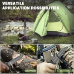 Purple Dragon Fixed Blade Knife with Sheath - Full Tang Survival Knife, Black Camping Knives, Bushcraft Knives for Outdoor Camping, Hiking, Gift for Men