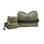 Buffalo Creek Supplies Pre-Filled Shooting Bag All-Weather Rifle Rest Sandbag for Bench Shooting, Hunting, Target Practice & Competition – Front & Rear Set – Filled (Olive Drab)