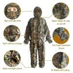 Ghillie Suit, Kids Adult 3D Leafy Camouflage Clothing, Camo Suit for Turkey Hunting, Hunting for Outdoor Game and Halloween.