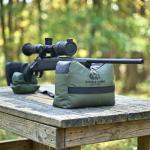 Buffalo Creek Supplies Pre-Filled Shooting Bag All-Weather Rifle Rest Sandbag for Bench Shooting, Hunting, Target Practice & Competition – Front & Rear Set – Filled (Olive Drab)