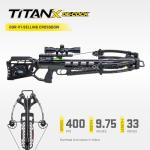 TenPoint Titan X De-Cock, Moss Green - 400 FPS - Our #1-Selling Crossbow - Equipped with Pro-View 400 Lighted Scope + ACUdraw De-Cock System