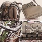 MoiShow Hunting Backpack, Camo Hunting Backpacks & duffle Bags, Water-resistant Long-Lasting Large Capacity Bow Backpack Hunting Pack For Hunting Gear Accessories (Treasures of the Trees)