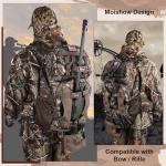 MoiShow Hunting Backpack, Camo Hunting Backpacks & duffle Bags, Water-resistant Long-Lasting Large Capacity Bow Backpack Hunting Pack For Hunting Gear Accessories (Treasures of the Trees)