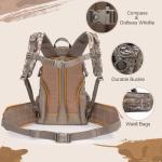 MoiShow Hunting Backpack, Camo Hunting Backpacks & duffle Bags, Water-resistant Long-Lasting Large Capacity Bow Backpack Hunting Pack For Hunting Gear Accessories (Treasures of the Trees)