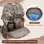MoiShow Hunting Backpack, Camo Hunting Backpacks & duffle Bags, Water-resistant Long-Lasting Large Capacity Bow Backpack Hunting Pack For Hunting Gear Accessories (Treasures of the Trees)