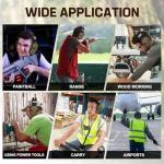 Floriogra Electronic Ear Protection for Shooting with 5X Sound Amplification, Active Ear Protection for Gun Range, NRR 23dB Hearing Protection for Shooters, Noise Reduction Headphones for Hunting