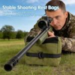 FGBNM Shooting Rest Bags, Pre-Filled Gun Holders, Rest Front & Rear Support Sandbag Stand Holders with 600 Denier Polyester for Rifle Hunting